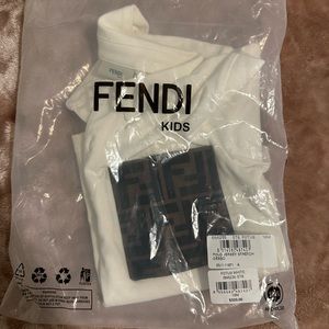 100% authentic. Kids Fendi polo and Fendi Shorts